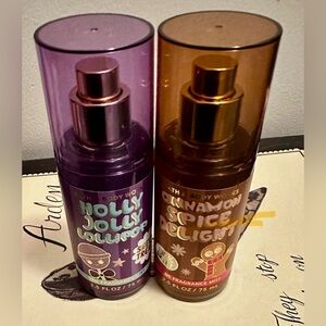 Bath & Body Works Holly Jolly Lollipop & Cinnamon Spice Dight Travel Duo